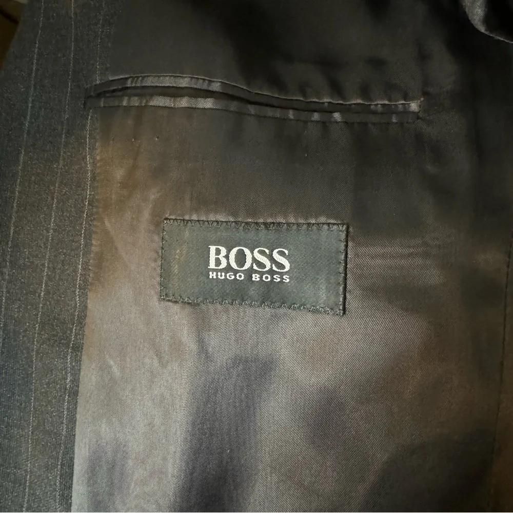 Hugo Boss Appolon Akropolis Wool Striped Grey Sports Jacket Blazer‎ 42L
